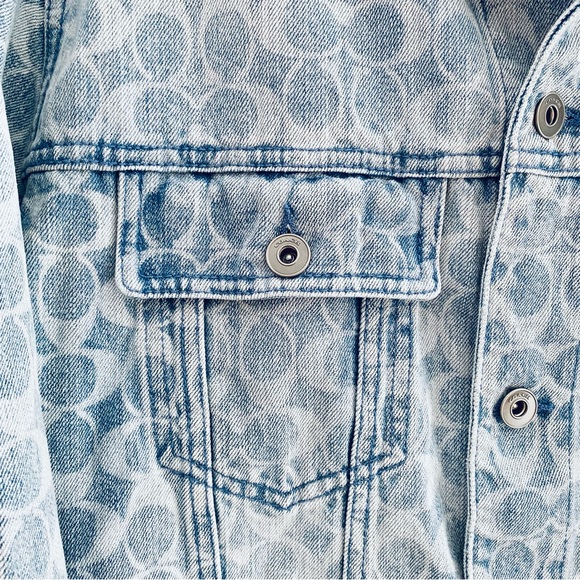 NWT: COACH | C-Monogram Distressed Denim Jacket Size XXL Men - Picture 3 of 9